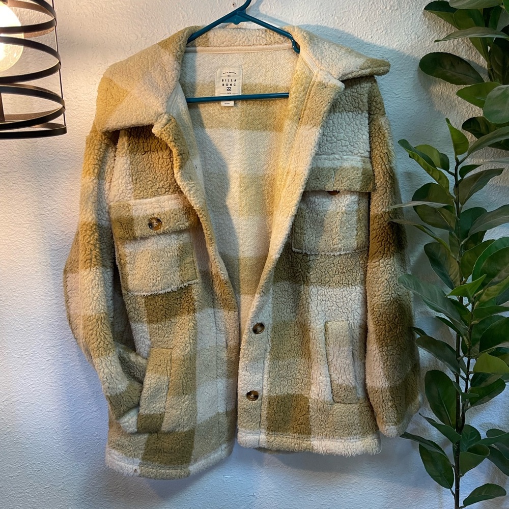 Billabong Cream Sherpa Jacket
